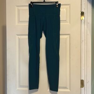 Old Navy Active Go-Dry Elevate Leggings Size Medium Green Activewear